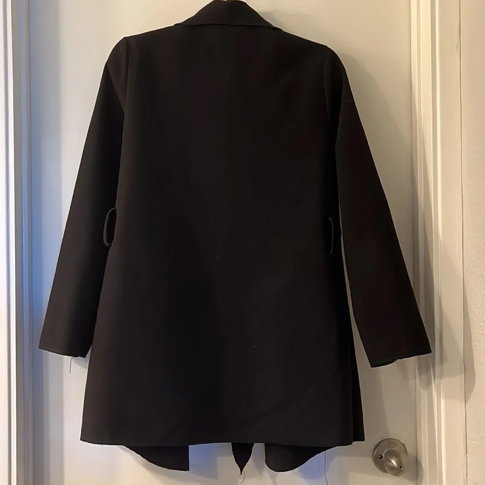 Belted Black Wrap Coat